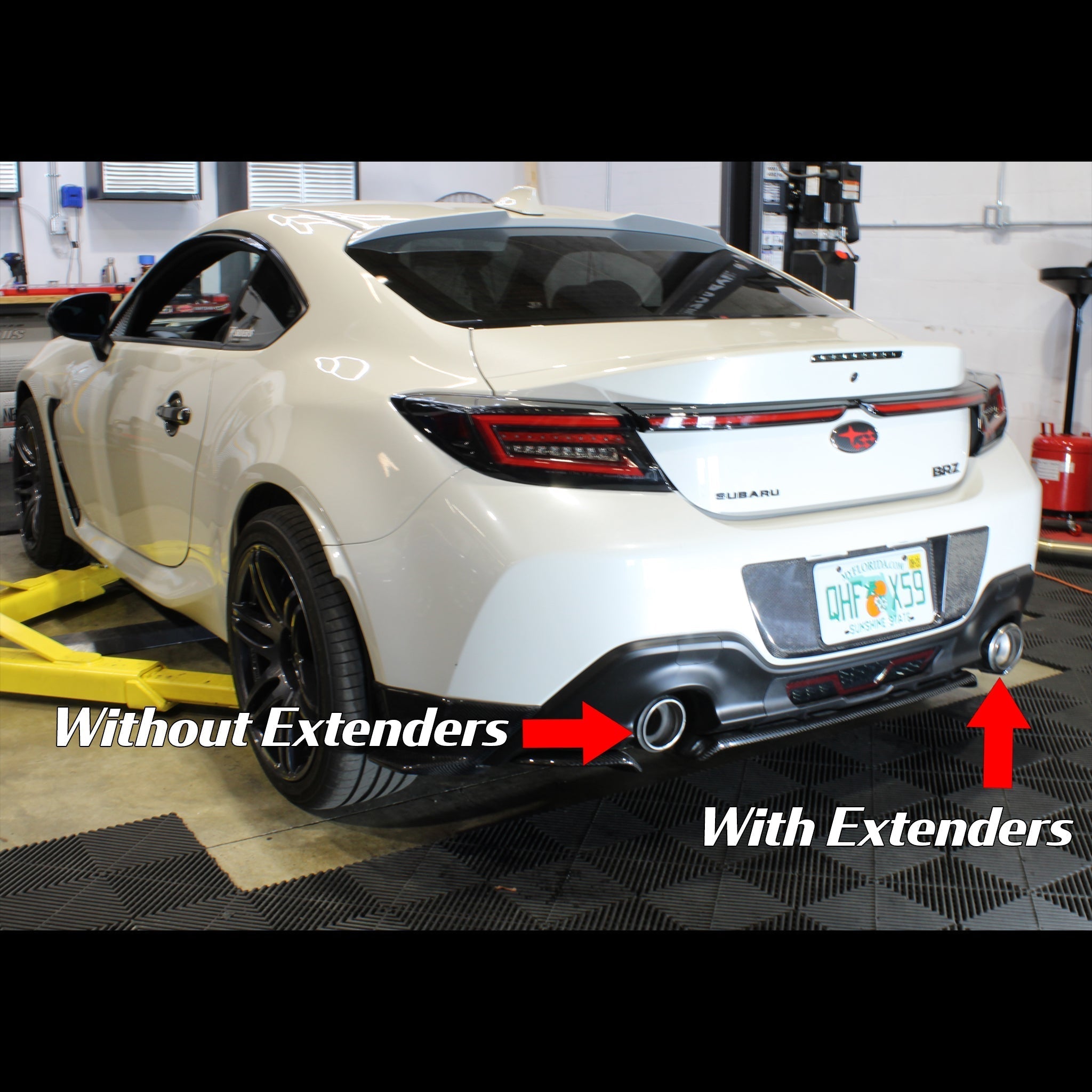 Noble Exhaust Tip Extenders for Factory Tips Subaru BRZ / GR86 2022-2026