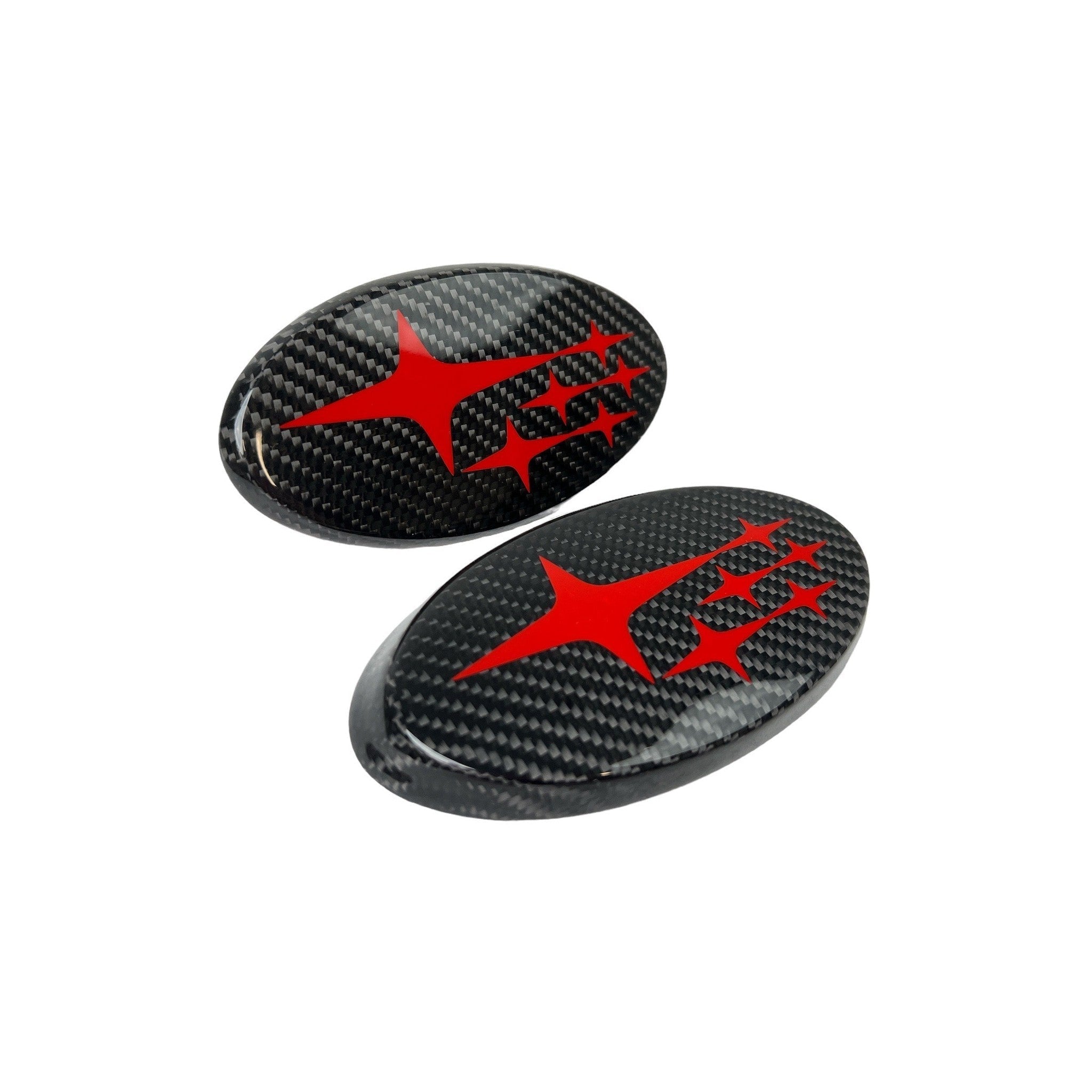 Noble Frameless Front and Rear Emblems Carbon Fiber - 2022-2026 Subaru WRX