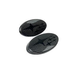 Noble Frameless Front and Rear Emblems Carbon Fiber - 2022-2026 Subaru WRX
