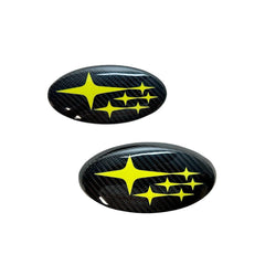 Noble Frameless Front and Rear Emblems Carbon Fiber - 2022-2026 Subaru WRX