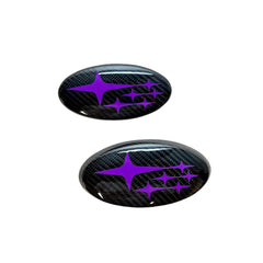 Noble Frameless Front and Rear Emblems Carbon Fiber - 2022-2026 Subaru WRX