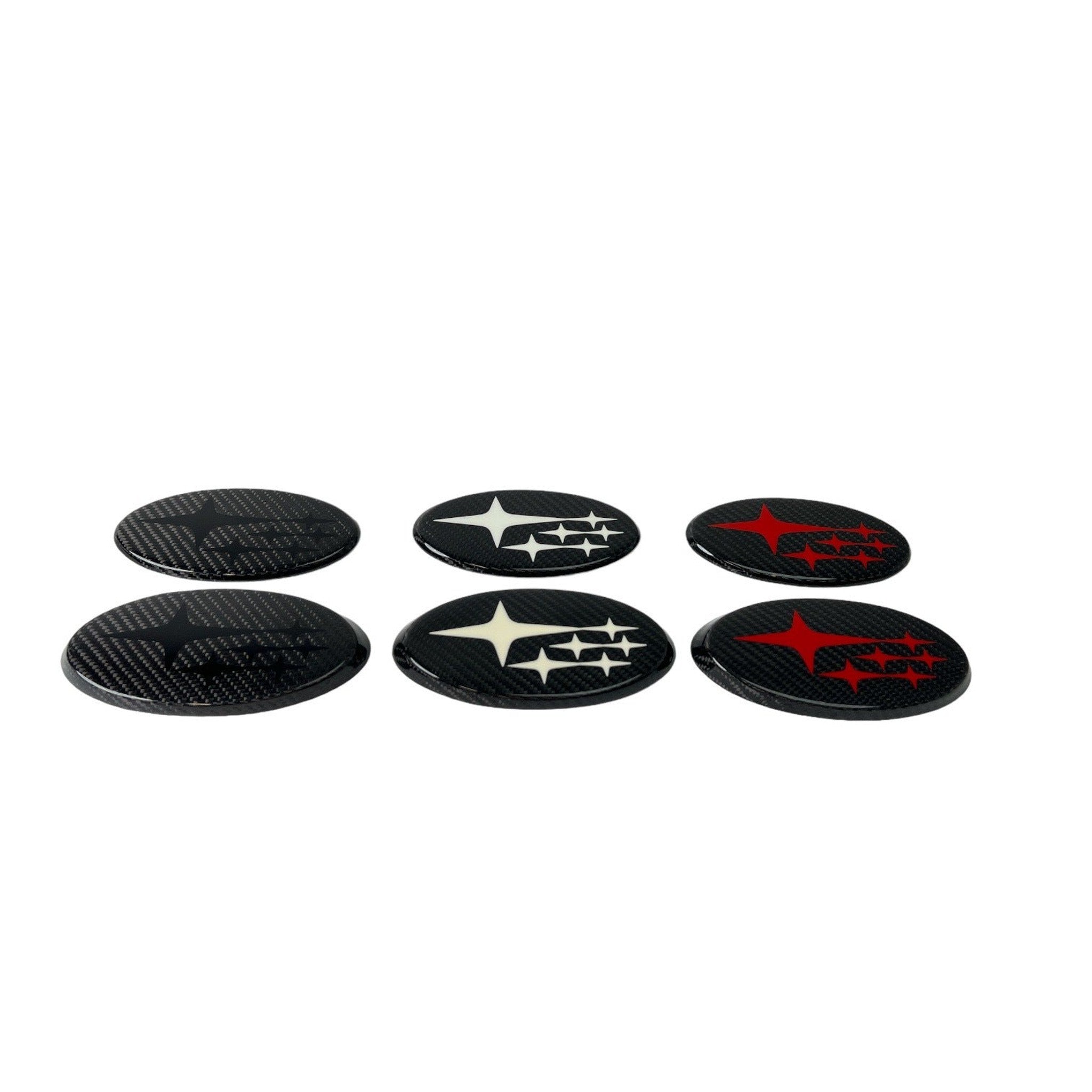 Noble Frameless Front and Rear Emblems Carbon Fiber Subaru WRX 2015-2021 / STI 2015-2021