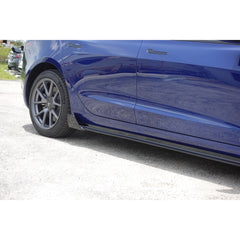 Noble Gloss Black Stage 1 Side Skirts Tesla Model 3 2017-2023