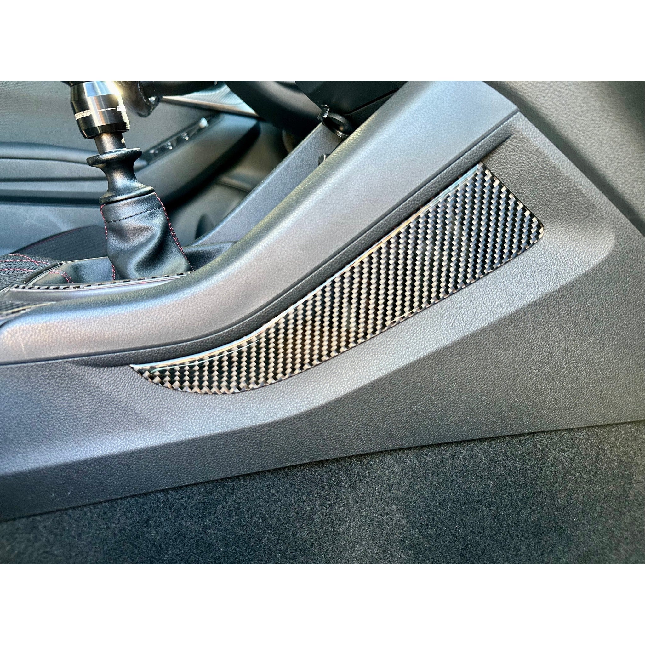 Noble Gloss Carbon Fiber Center Console Side Overlay Subaru WRX 2022-2026