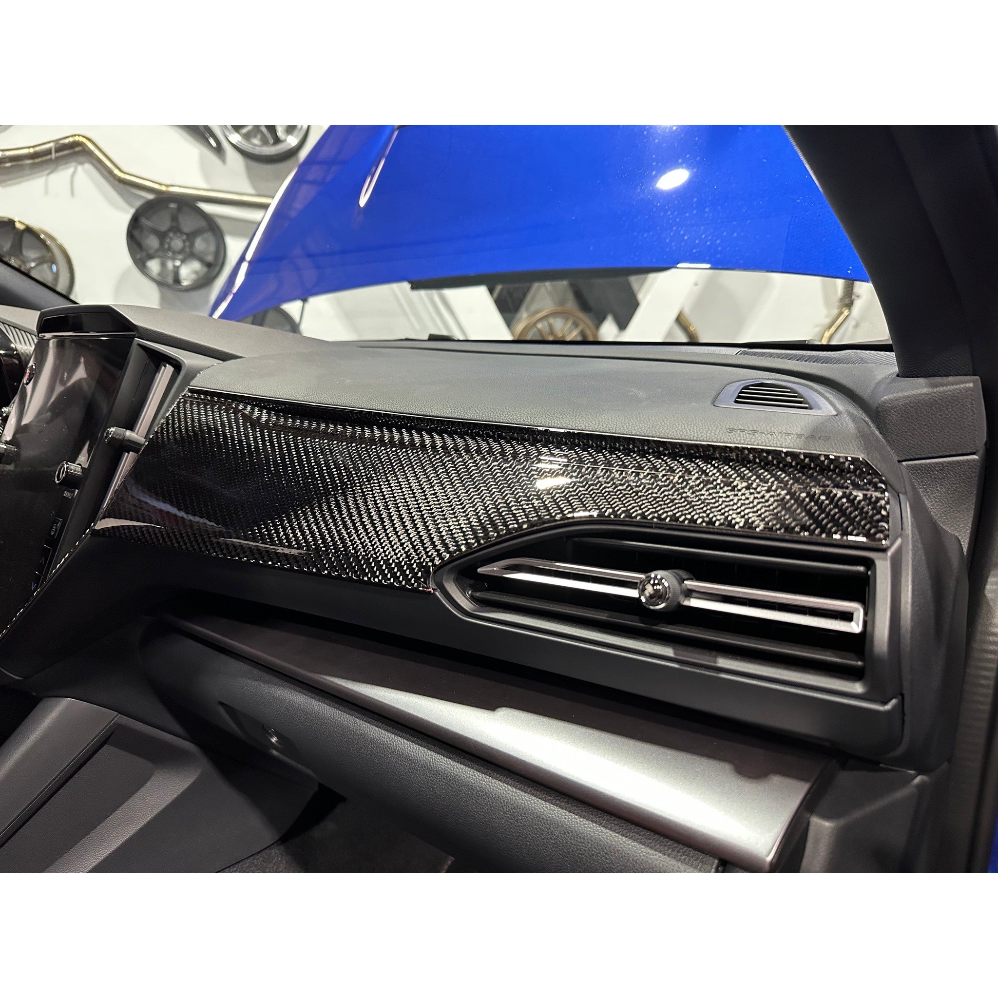 Noble Gloss Carbon Fiber Dashboard Panel Overlay Subaru WRX 2022-2026