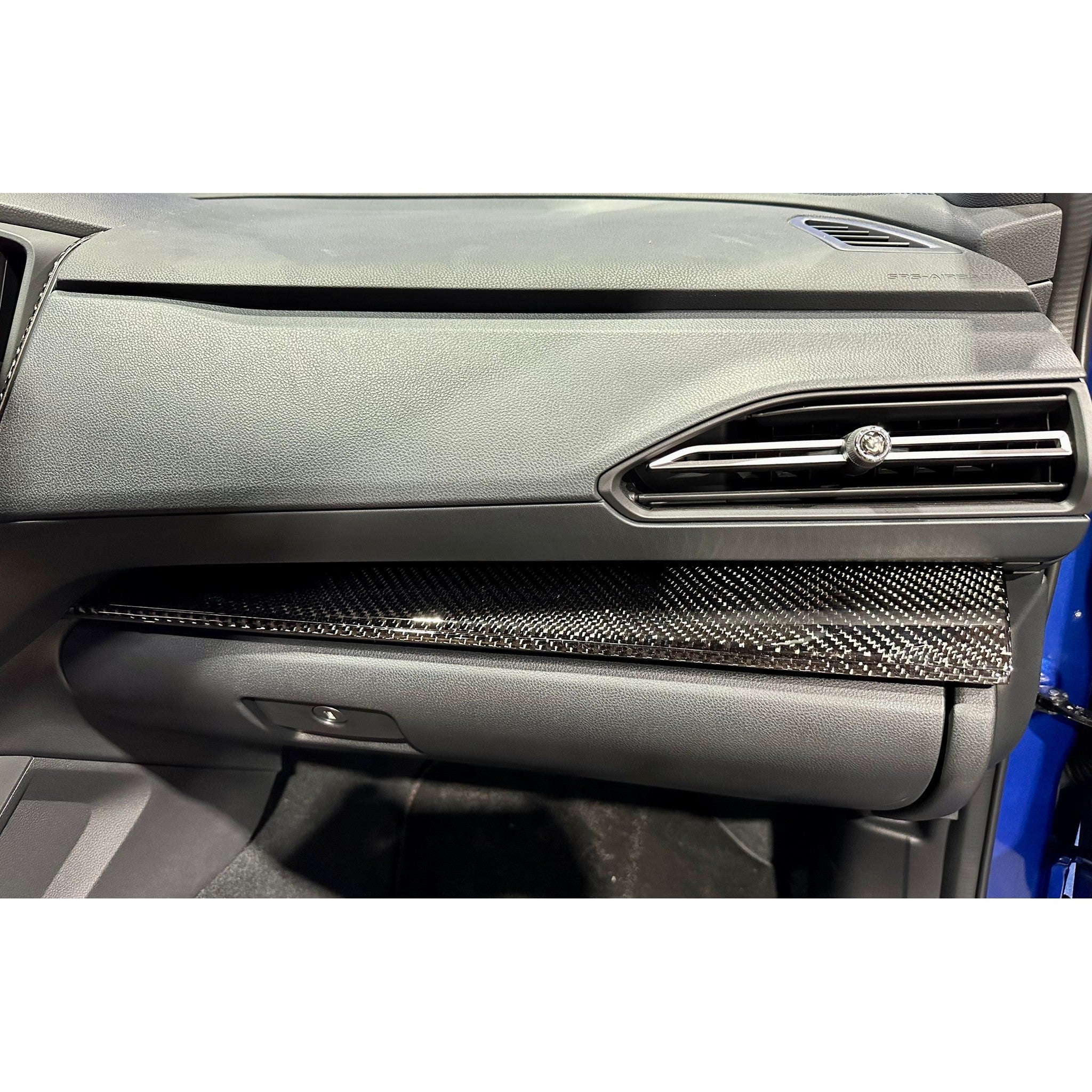 Noble Gloss Carbon Fiber Dashboard Trim Overlay Passenger Side Subaru WRX 2022-2026