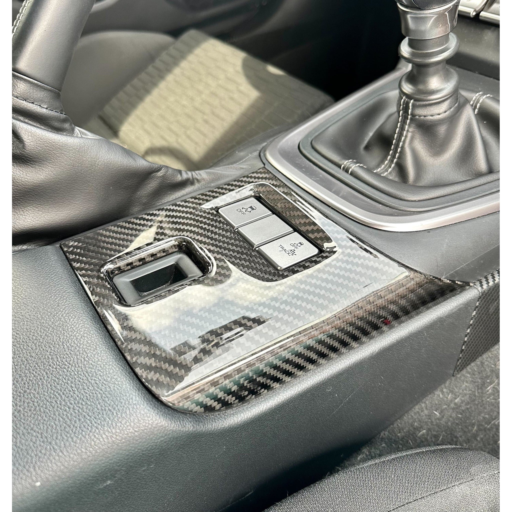 Noble LX Dry Carbon Fiber Lower Console Cover Subaru BRZ / Toyota GR86 2022-2026