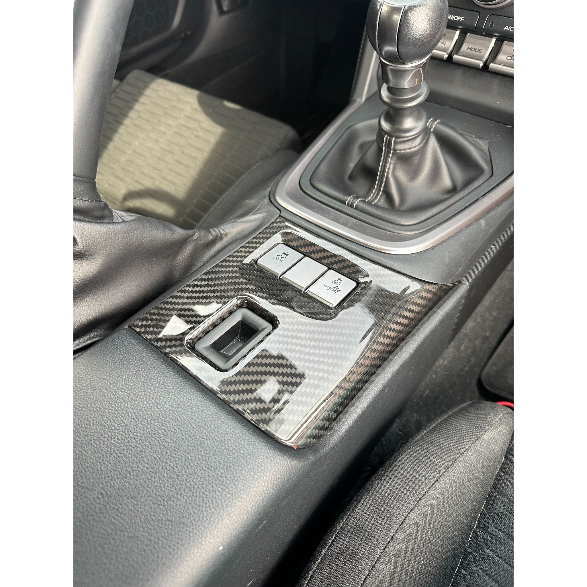 Noble LX Dry Carbon Fiber Lower Console Cover Subaru BRZ / Toyota GR86 2022-2026