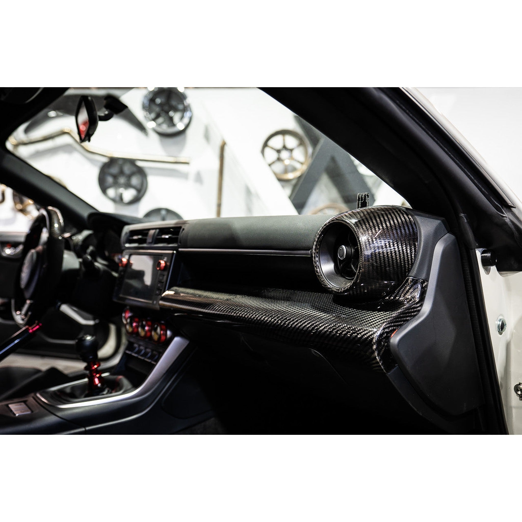 Noble LX Dry Carbon Fiber Outer AC Trim Covers (Pair) Subaru BRZ / GR86 2022-2026