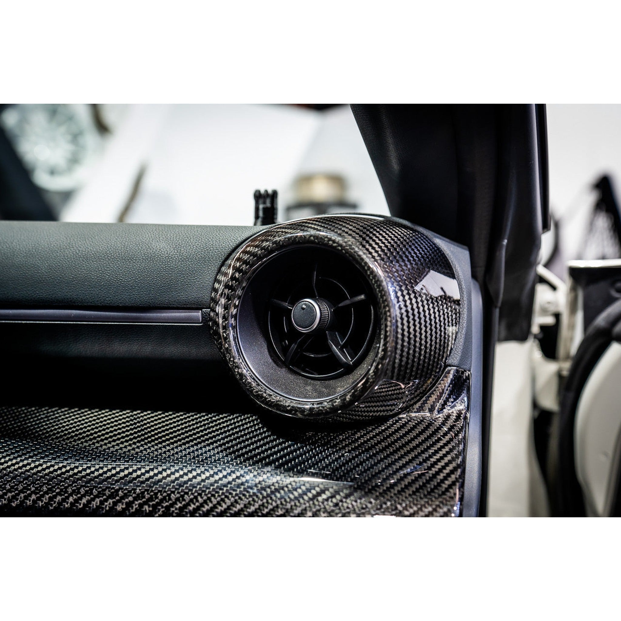 Noble LX Dry Carbon Fiber Outer AC Trim Covers (Pair) Subaru BRZ / GR86 2022-2026