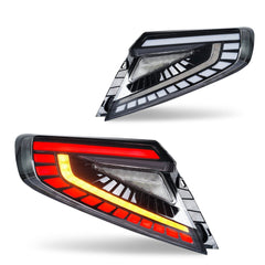 Noble Lux Series LED Tail Lights (White Bar, Clear Lens) - 2022-2026 Subaru WRX