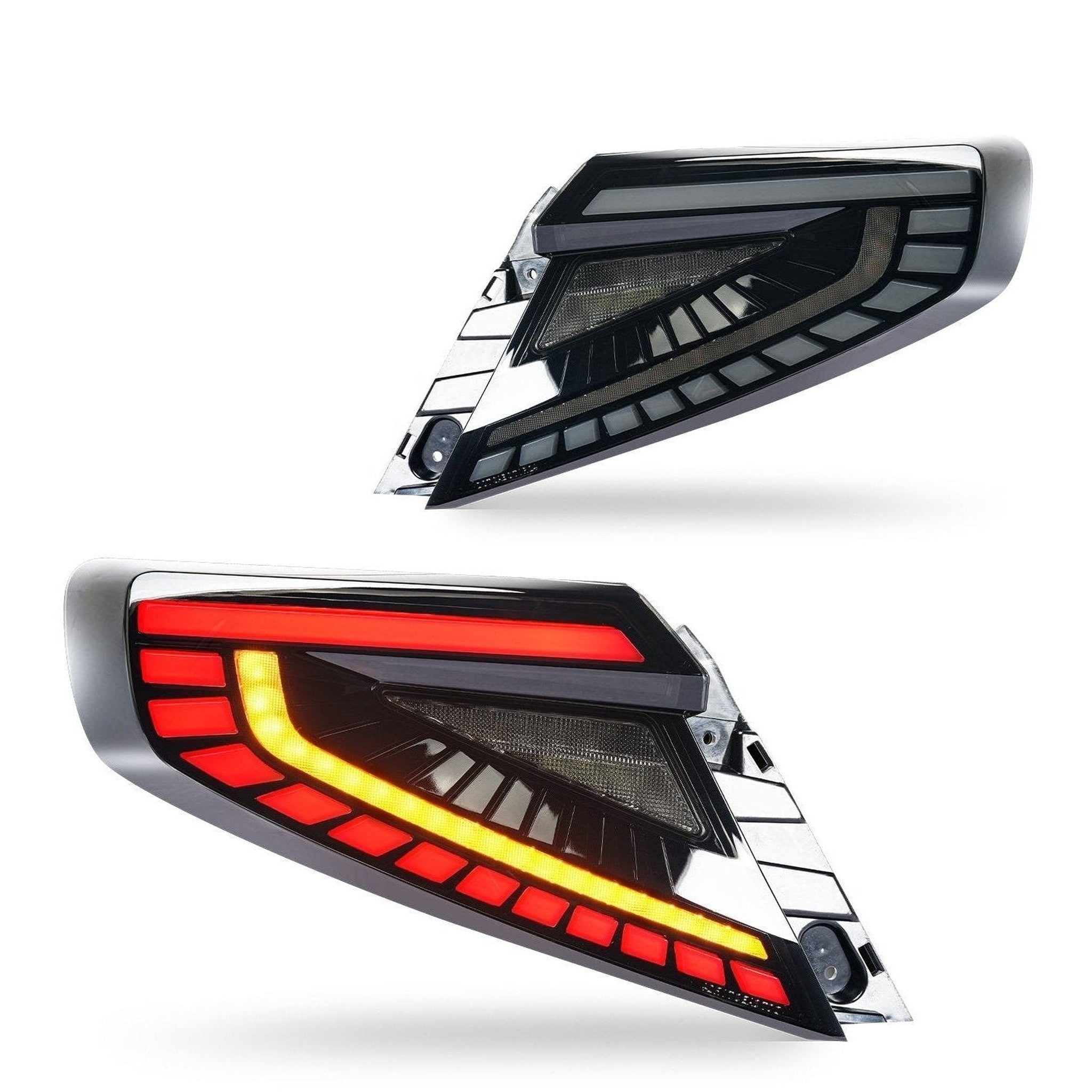 Noble Lux Series LED Tail Lights (White Bar, Smoke Lens) - 2022-2026 Subaru WRX