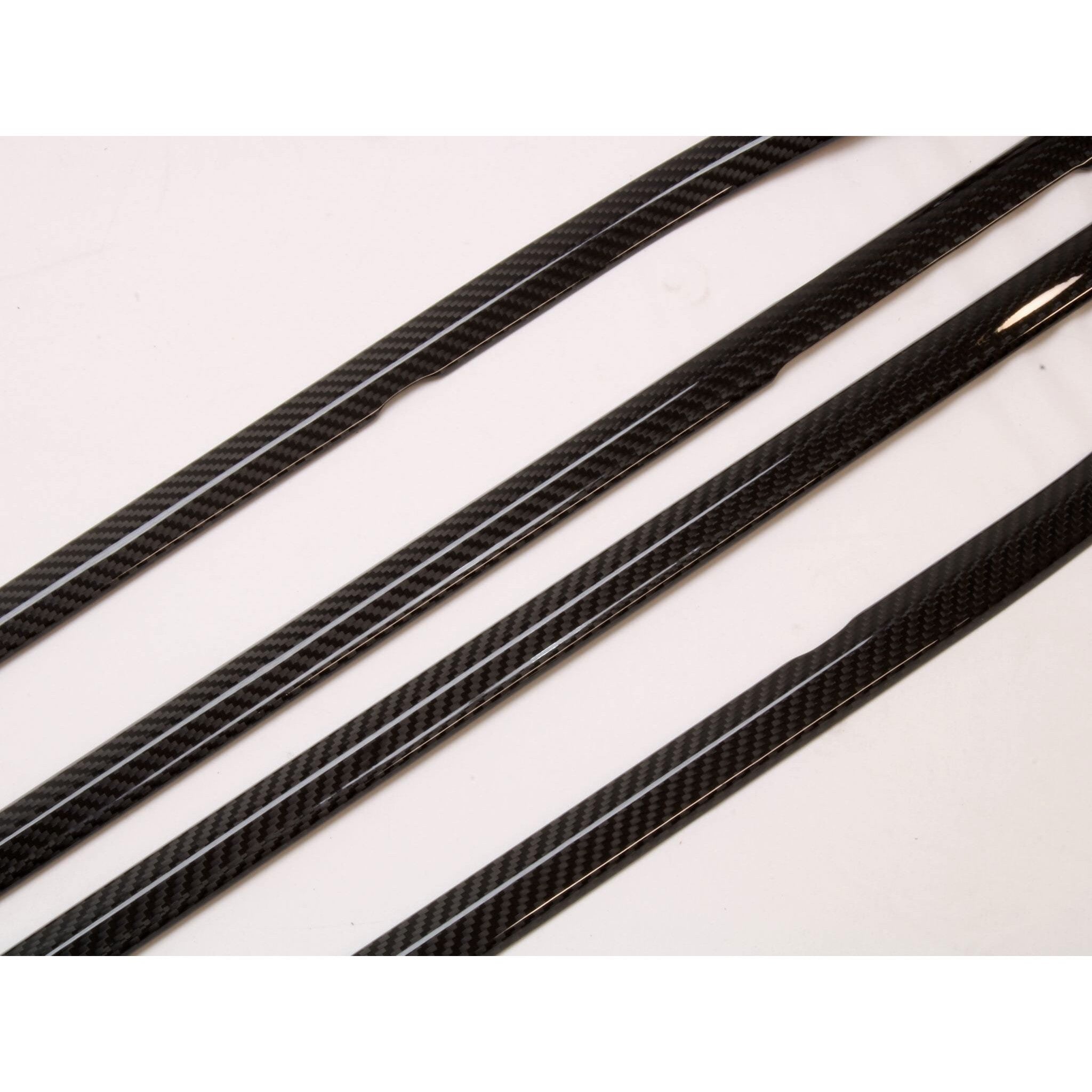 Noble Platinum Dry Carbon Fiber Lower Window Trim Covers Subaru WRX 2022-2026