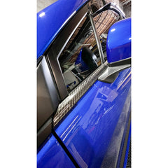 Noble Platinum Dry Carbon Fiber Lower Window Trim Covers Subaru WRX 2022-2026