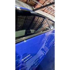 Noble Platinum Dry Carbon Fiber Lower Window Trim Covers Subaru WRX 2022-2026