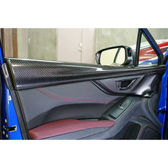 Noble Platinum Dry Carbon Inner Front Door Upper Trim (Pair) Subaru WRX 2022-2026