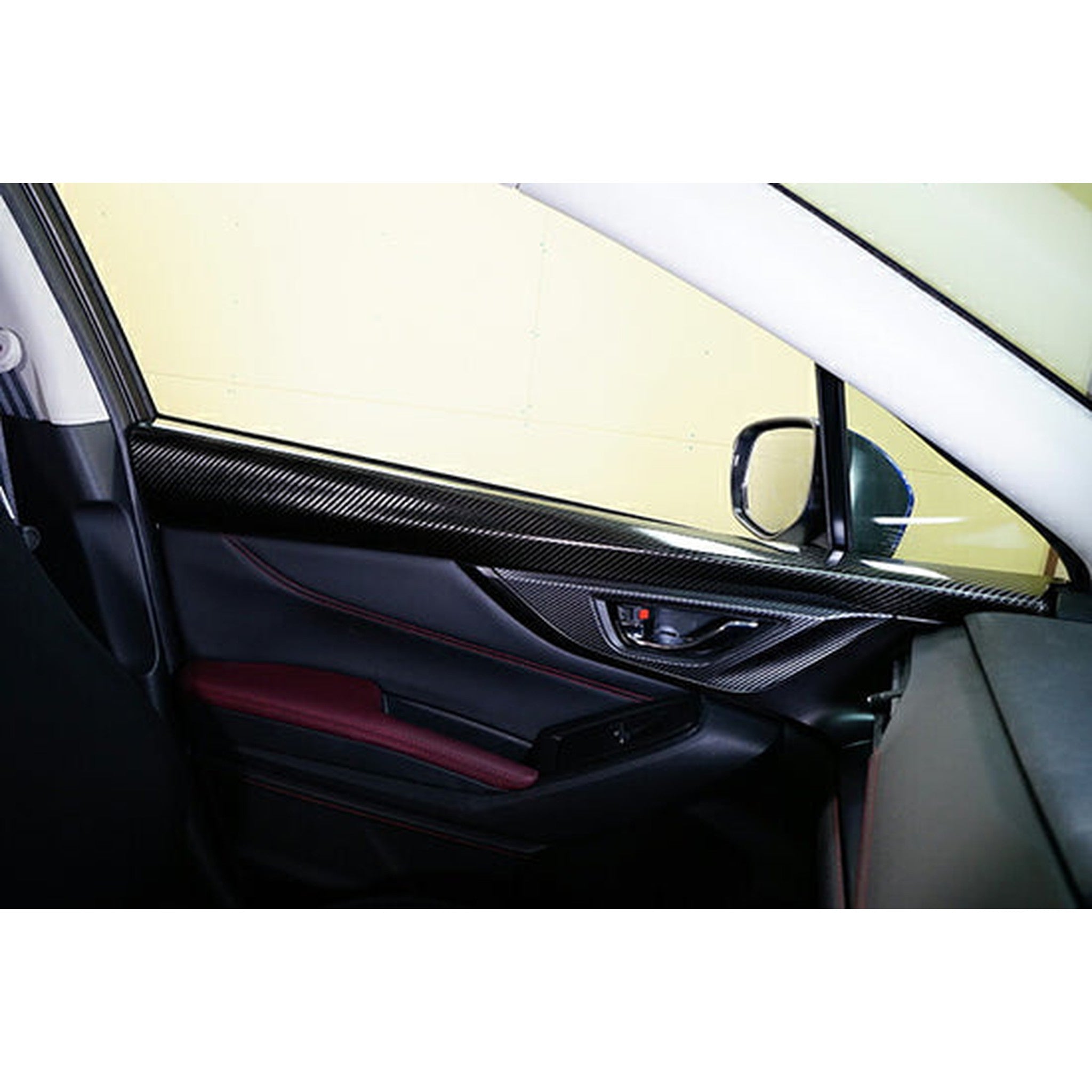 Noble Platinum Dry Carbon Inner Front Door Upper Trim (Pair) Subaru WRX 2022-2026