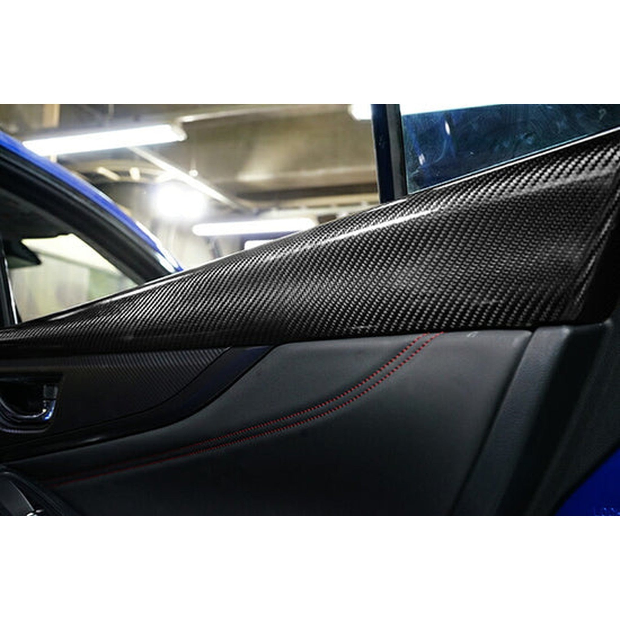 Noble Platinum Dry Carbon Inner Rear Door Upper Trim (Pair) Subaru WRX 2022-2026