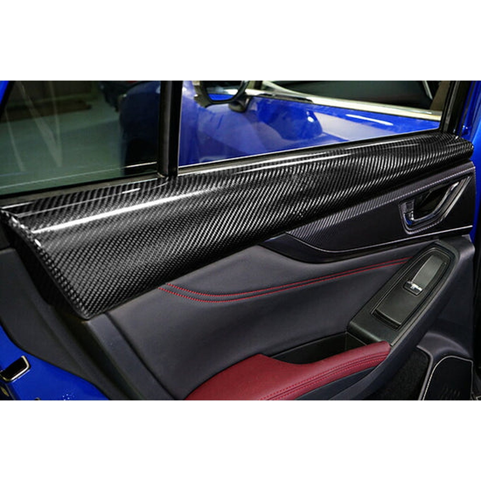 Noble Platinum Dry Carbon Inner Rear Door Upper Trim (Pair) Subaru WRX 2022-2026