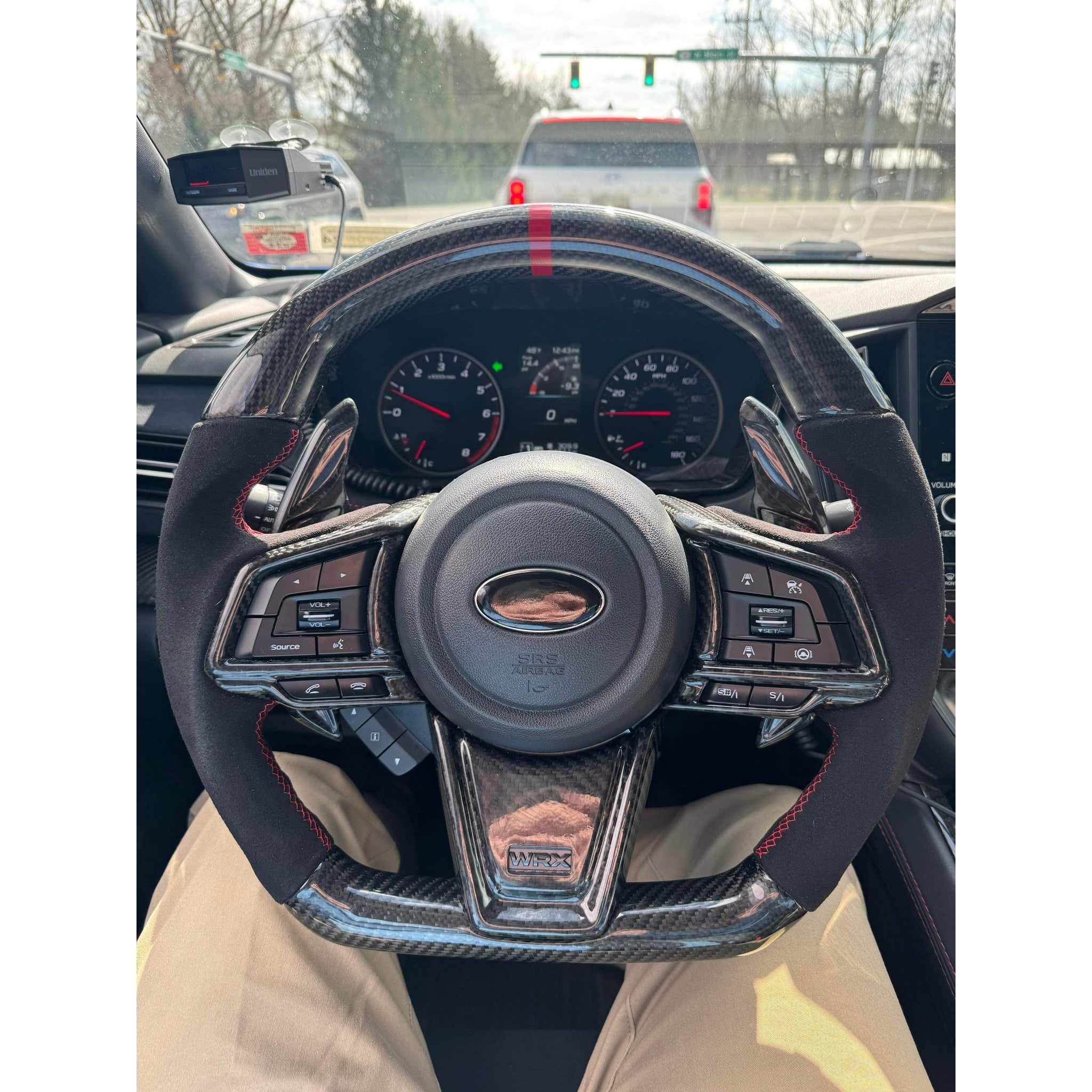 Noble Platinum Series Carbon Fiber CVT Transmission Paddle Shifter Cover Set - 2022-2026 WRX