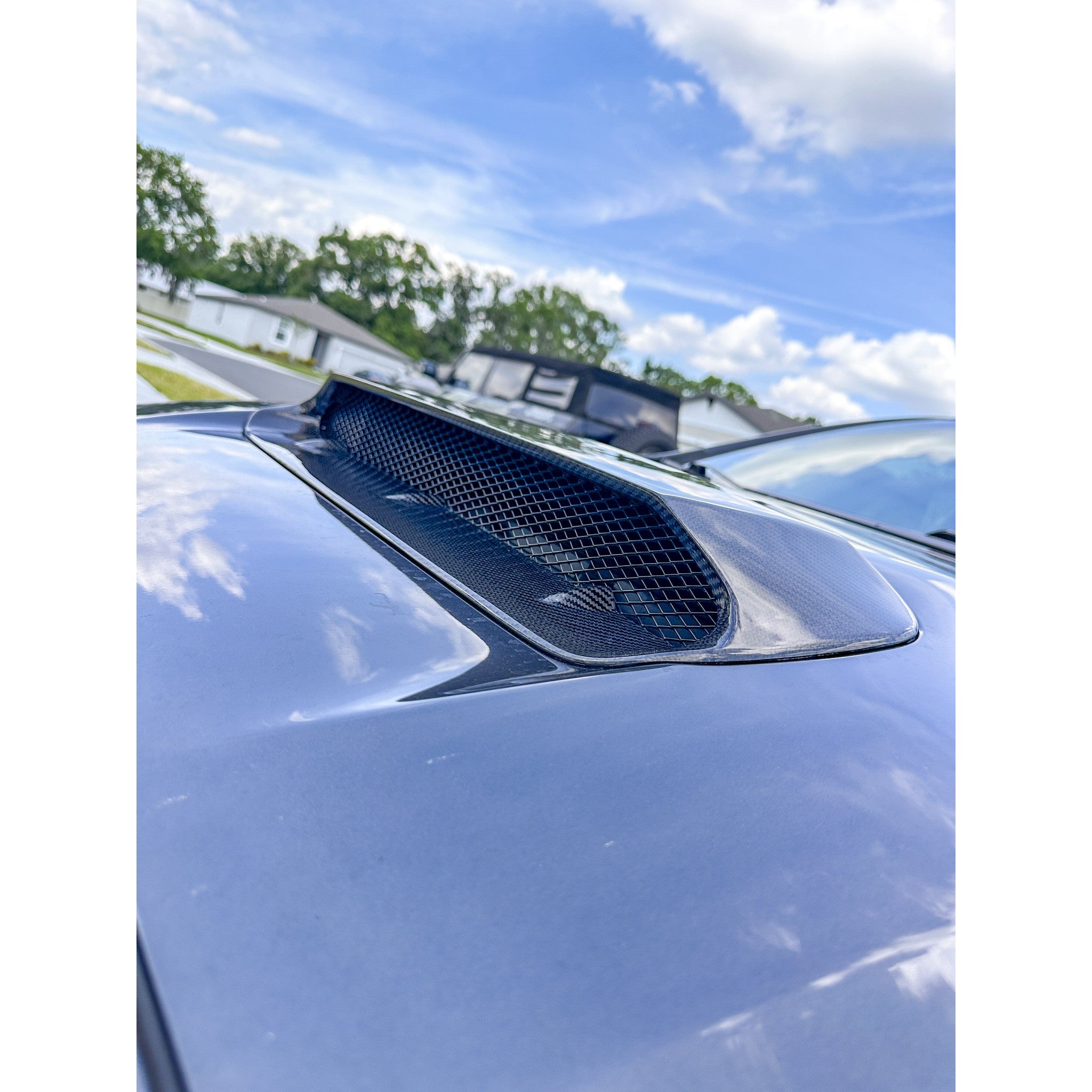 Noble RD Style Hood Scoop (D4S - Crystal Black Mica) 2015-2021 Subaru WRX