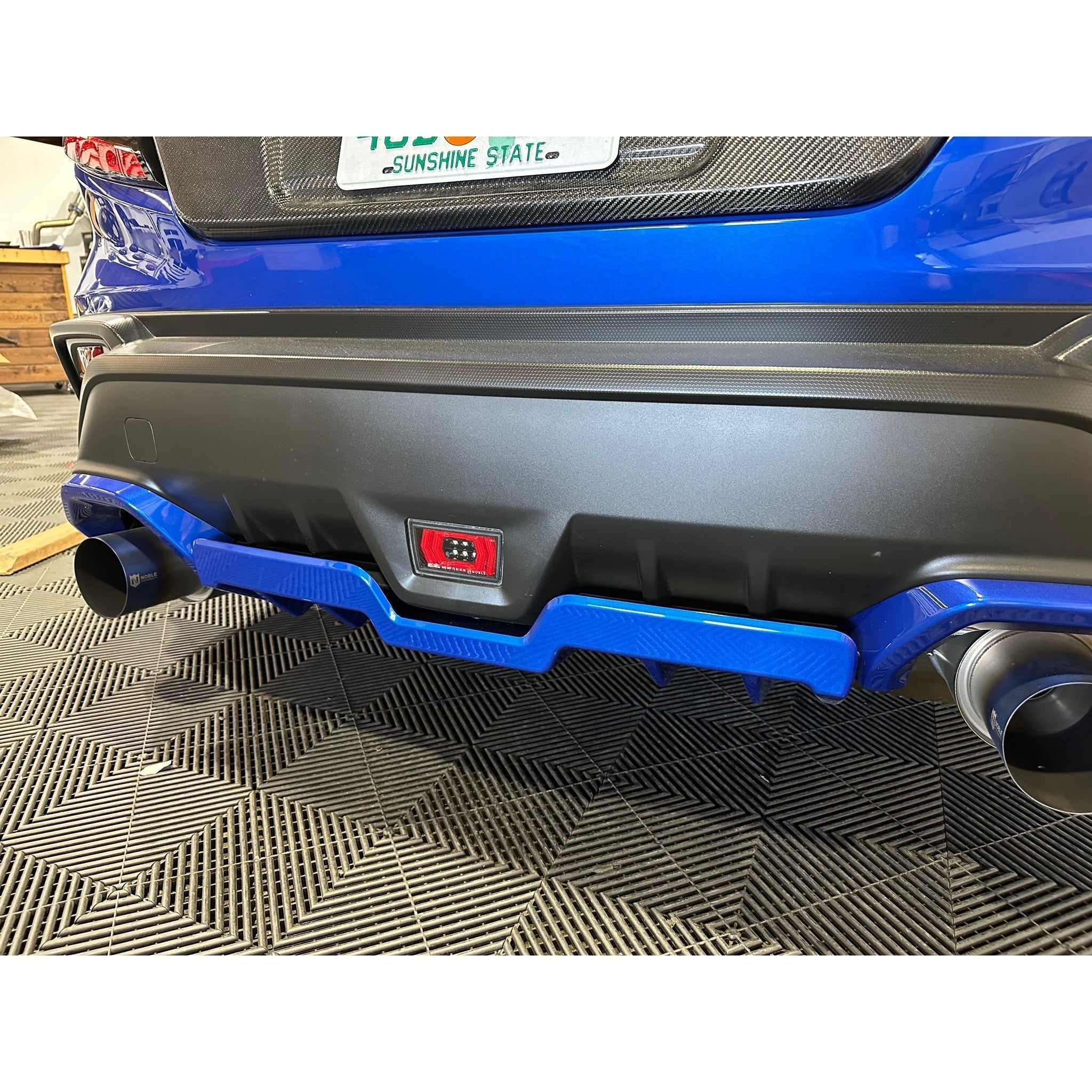 Noble RD Style Rear Diffuser Paint Matched Subaru WRX 2022