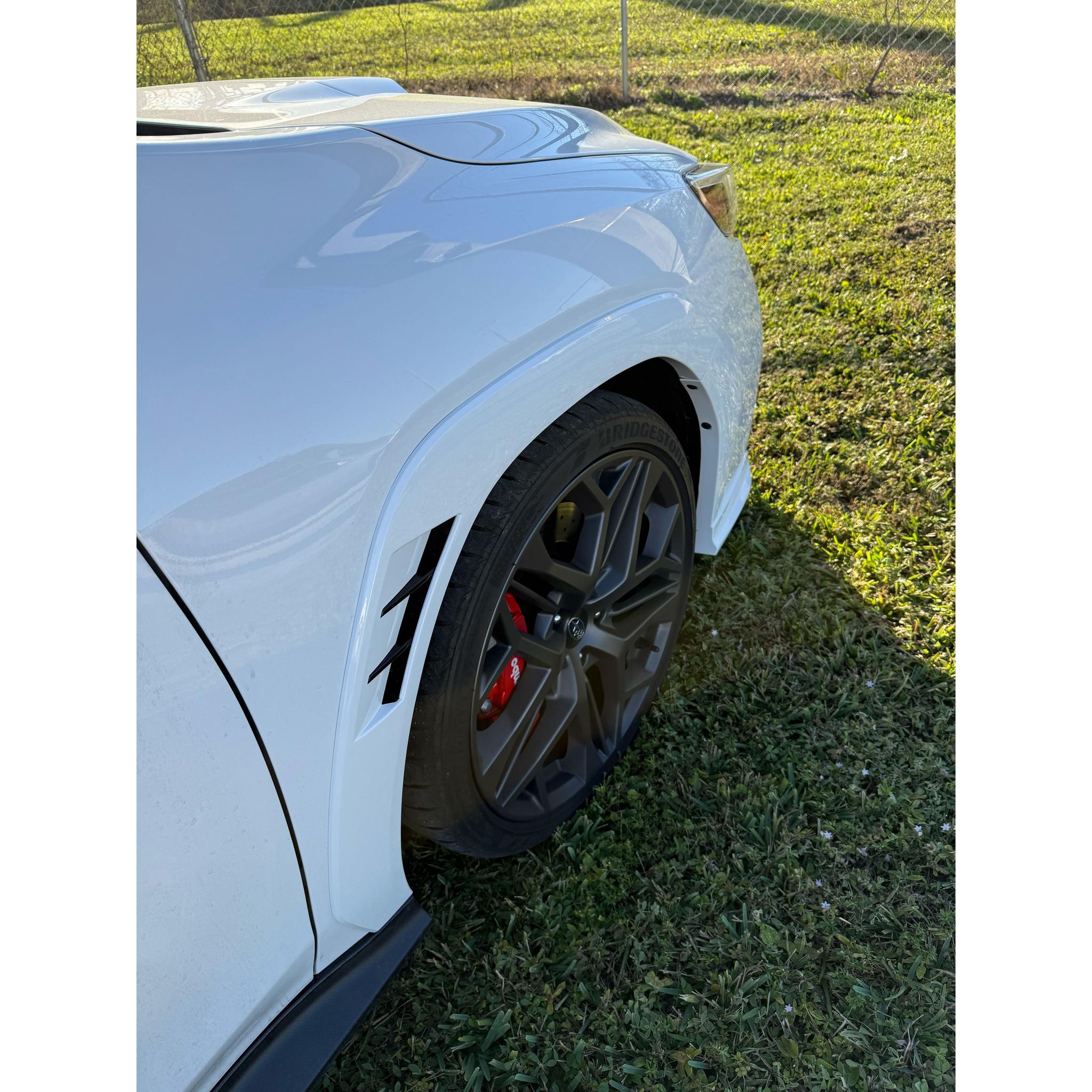 Noble RD2 Paint Matched Fender Flares (Solar Orange Pearl - WCL) - 2022-2026 WRX