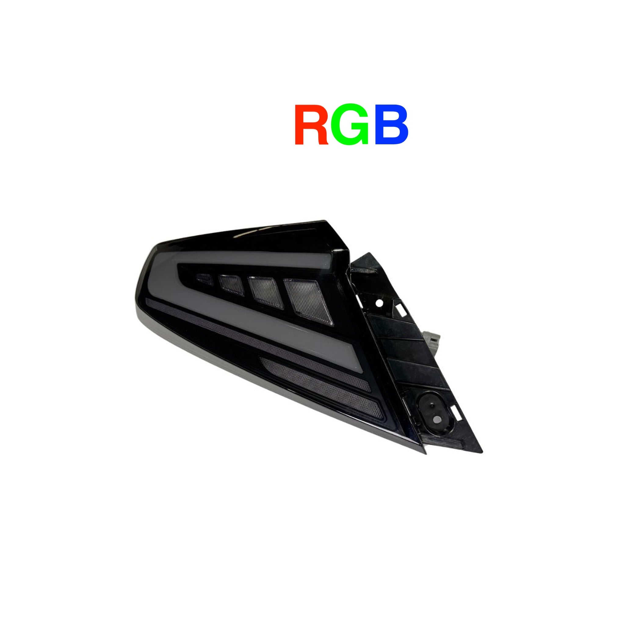 Noble RGB S4 Style Tail Lights V1 (Smoked Lens White Bar) - 2022-2026 WRX