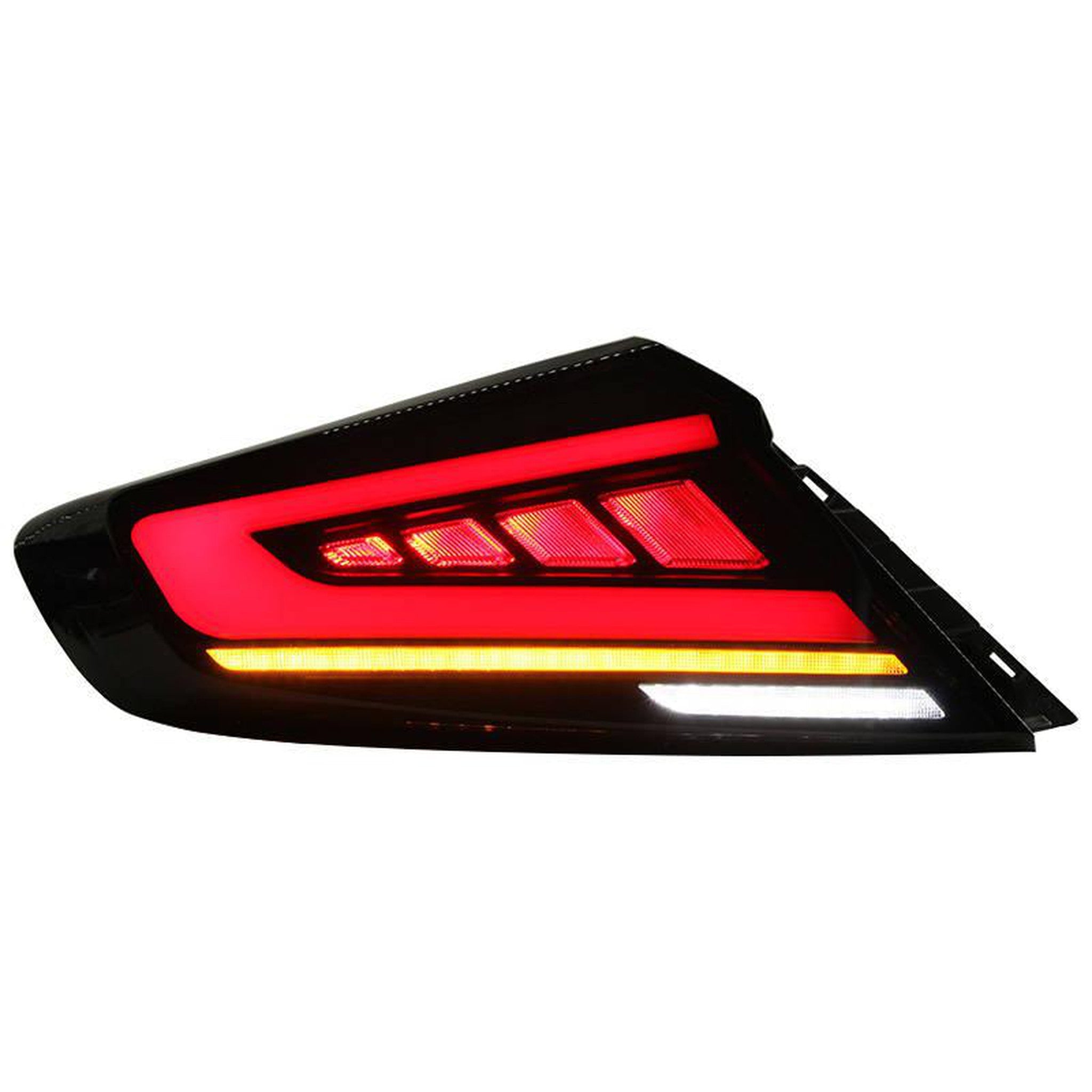 Noble RGB S4 Style Tail Lights V1 (Clear Lens White Bar) - 2022-2026 WRX