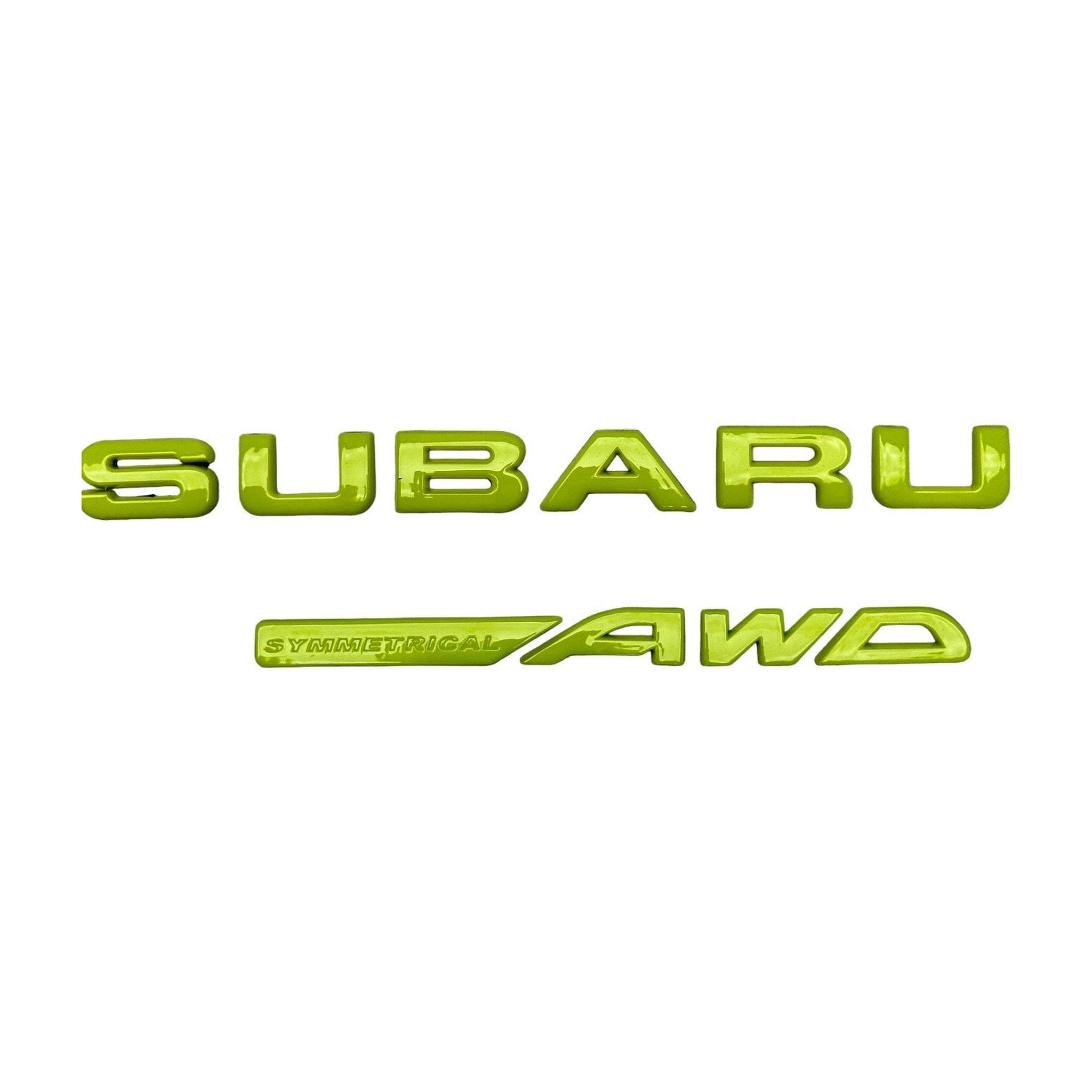 Noble "Symmetrical AWD" Trunk Emblem for Subaru WRX 2015-2026