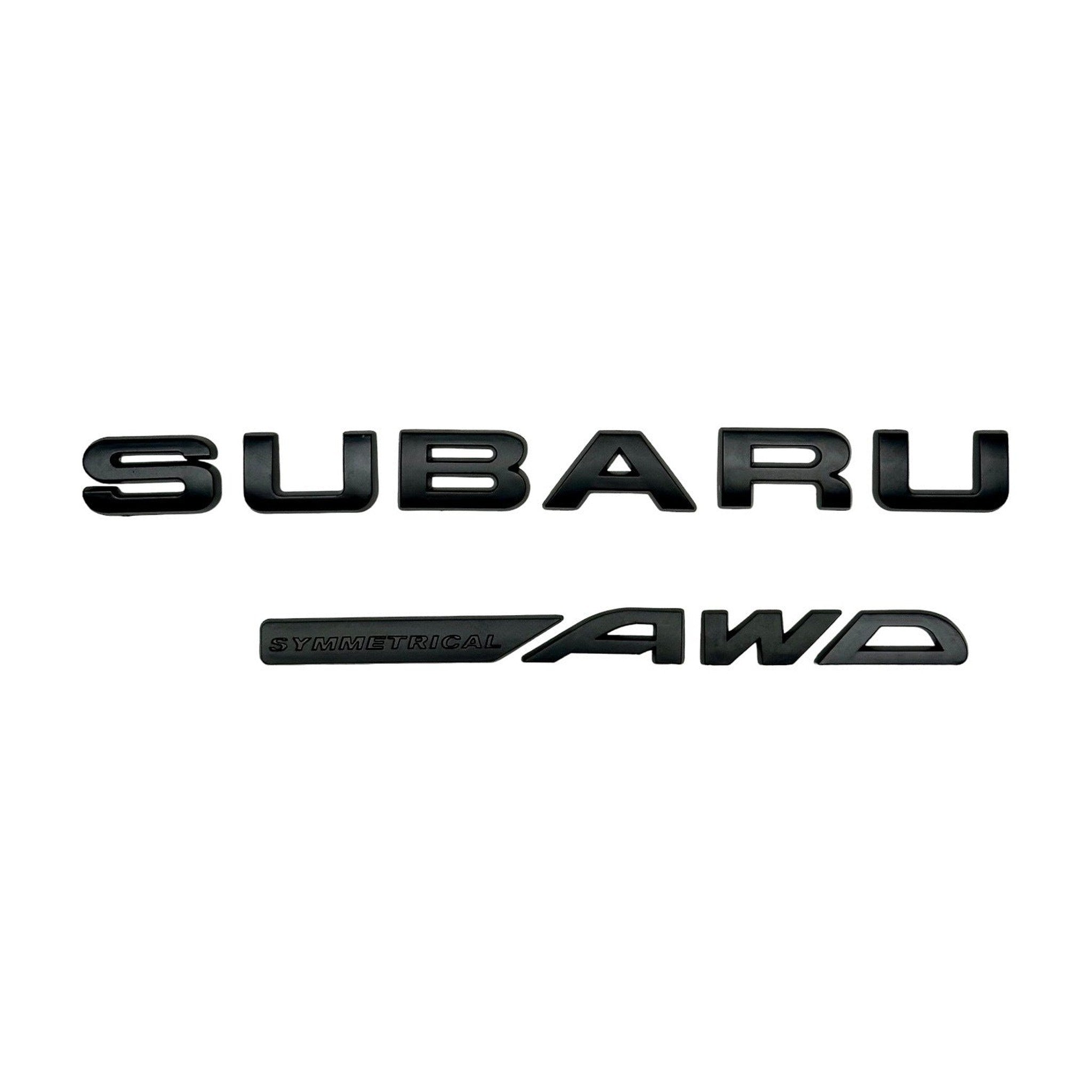Noble "Symmetrical AWD" Trunk Emblem for Subaru WRX 2015-2026