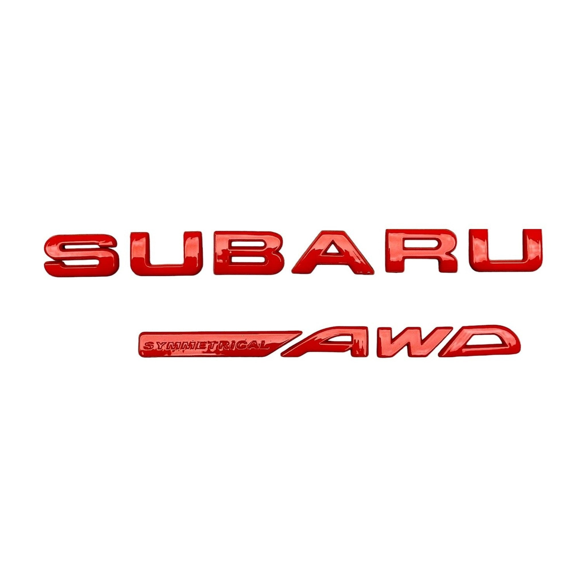 Noble "Symmetrical AWD" Trunk Emblem for Subaru WRX 2015-2026