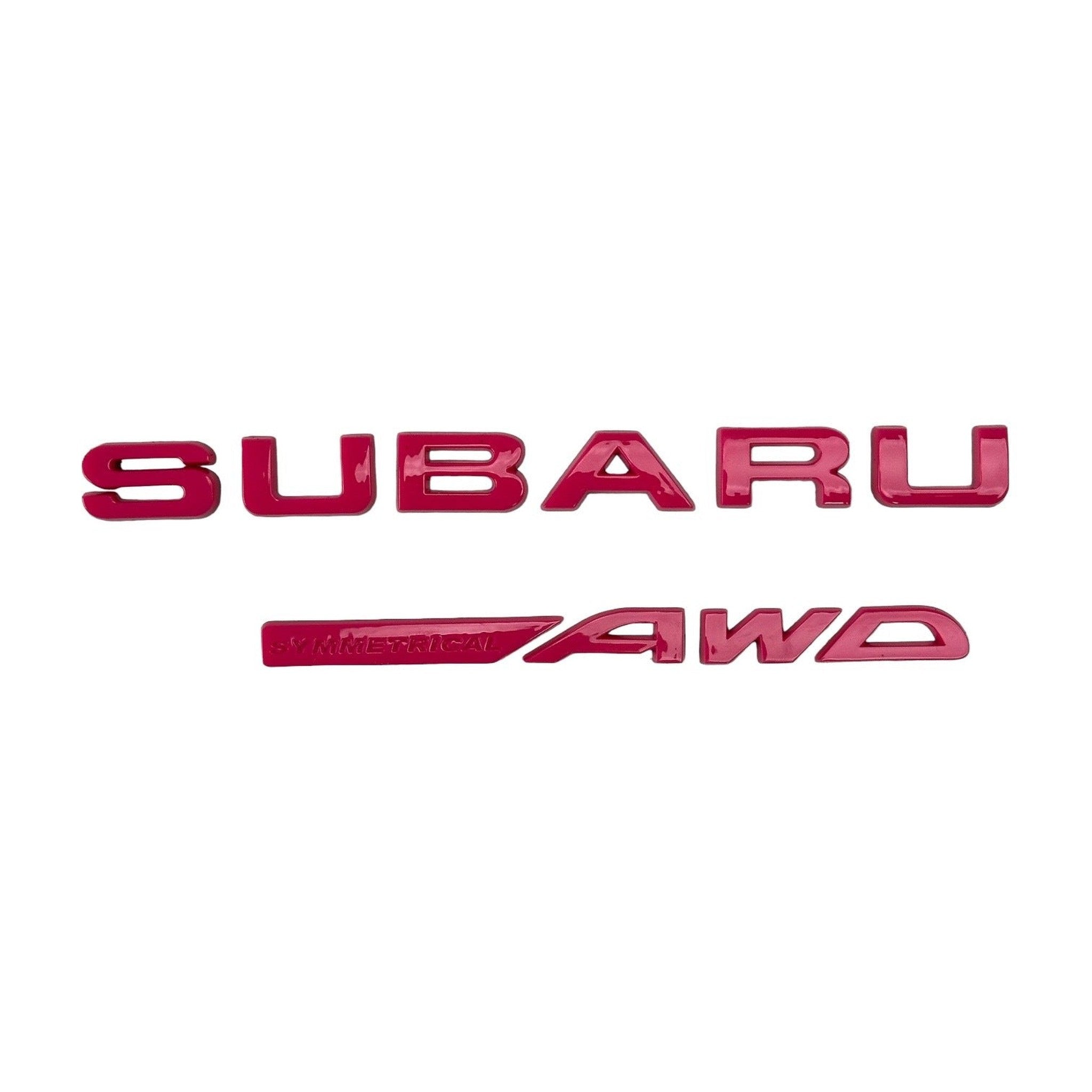 Noble "Symmetrical AWD" Trunk Emblem for Subaru WRX 2015-2026