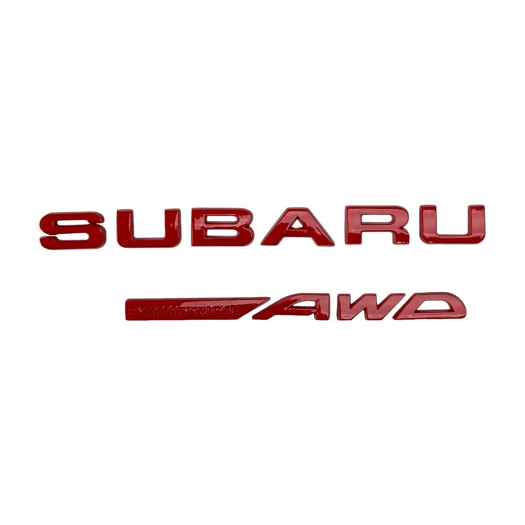 Noble "Symmetrical AWD" Trunk Emblem for Subaru WRX 2015-2026