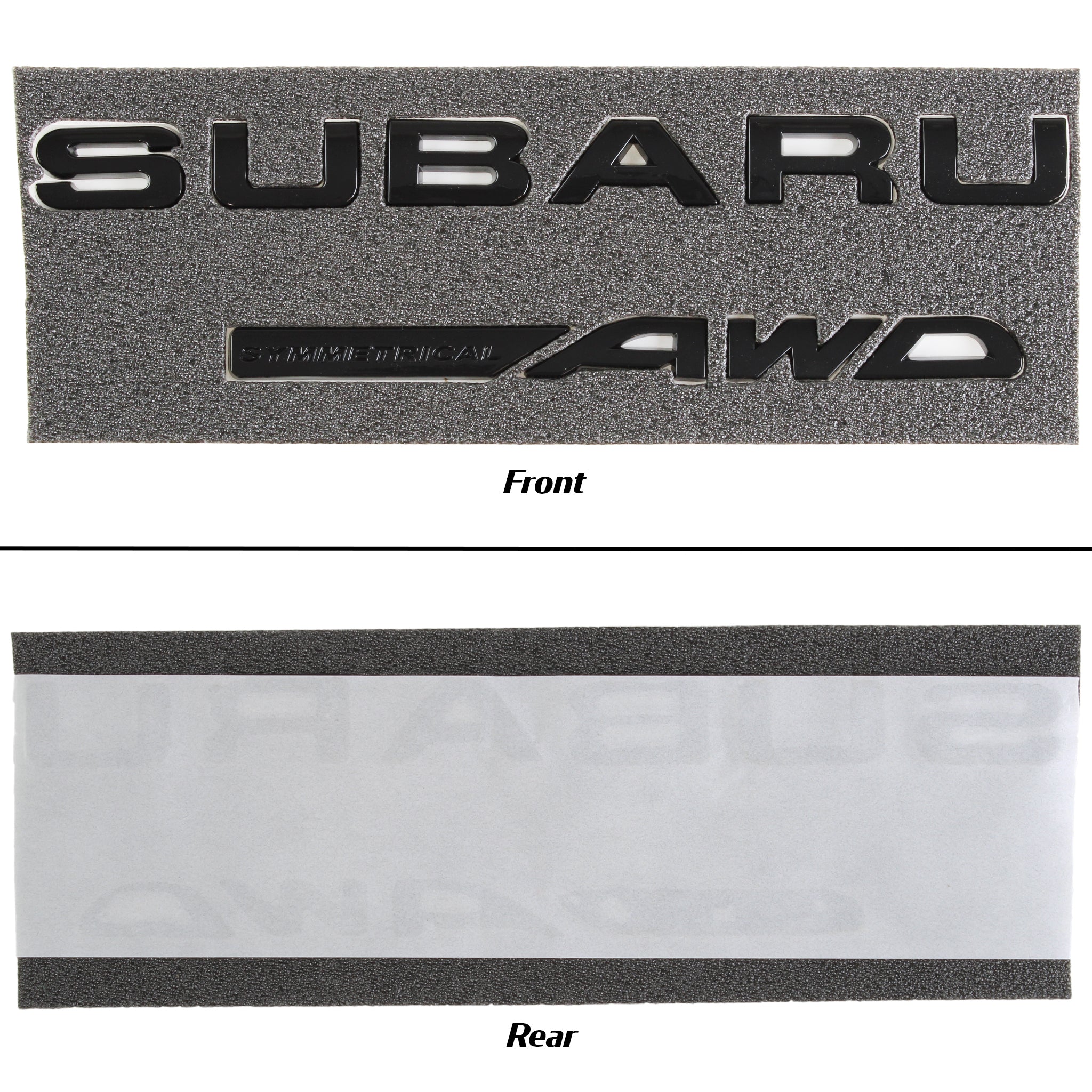 Noble "Symmetrical AWD" Trunk Emblem for Subaru WRX 2015-2026