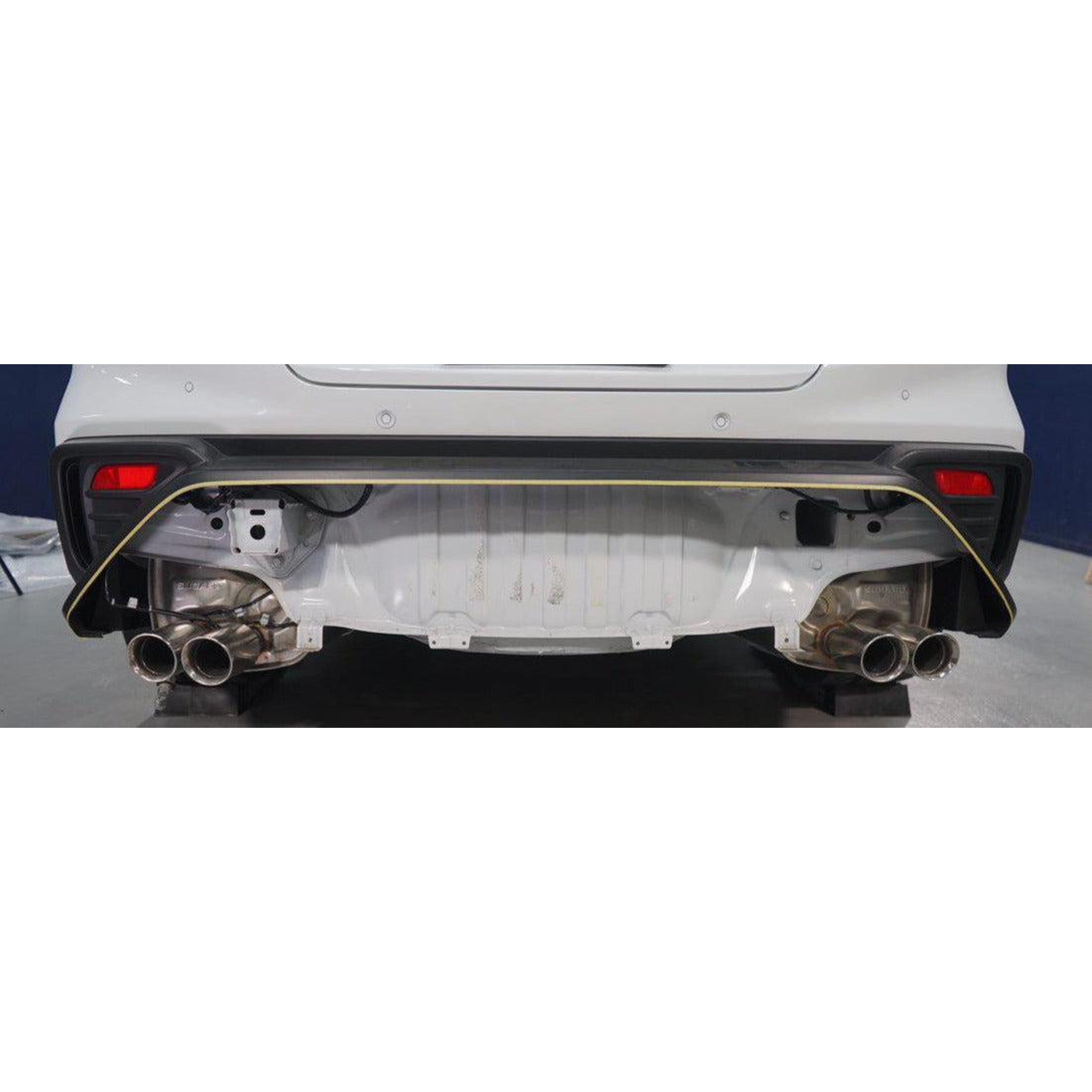 Noble Type Alpha Dry Carbon Fiber Rear Bumper Cover Subaru WRX 2022-2026