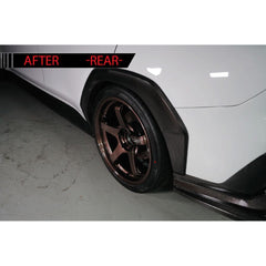 Noble Type Alpha Dry Carbon Fiber Wide Fender Cover Kit Subaru WRX 2022-2026 Axis made