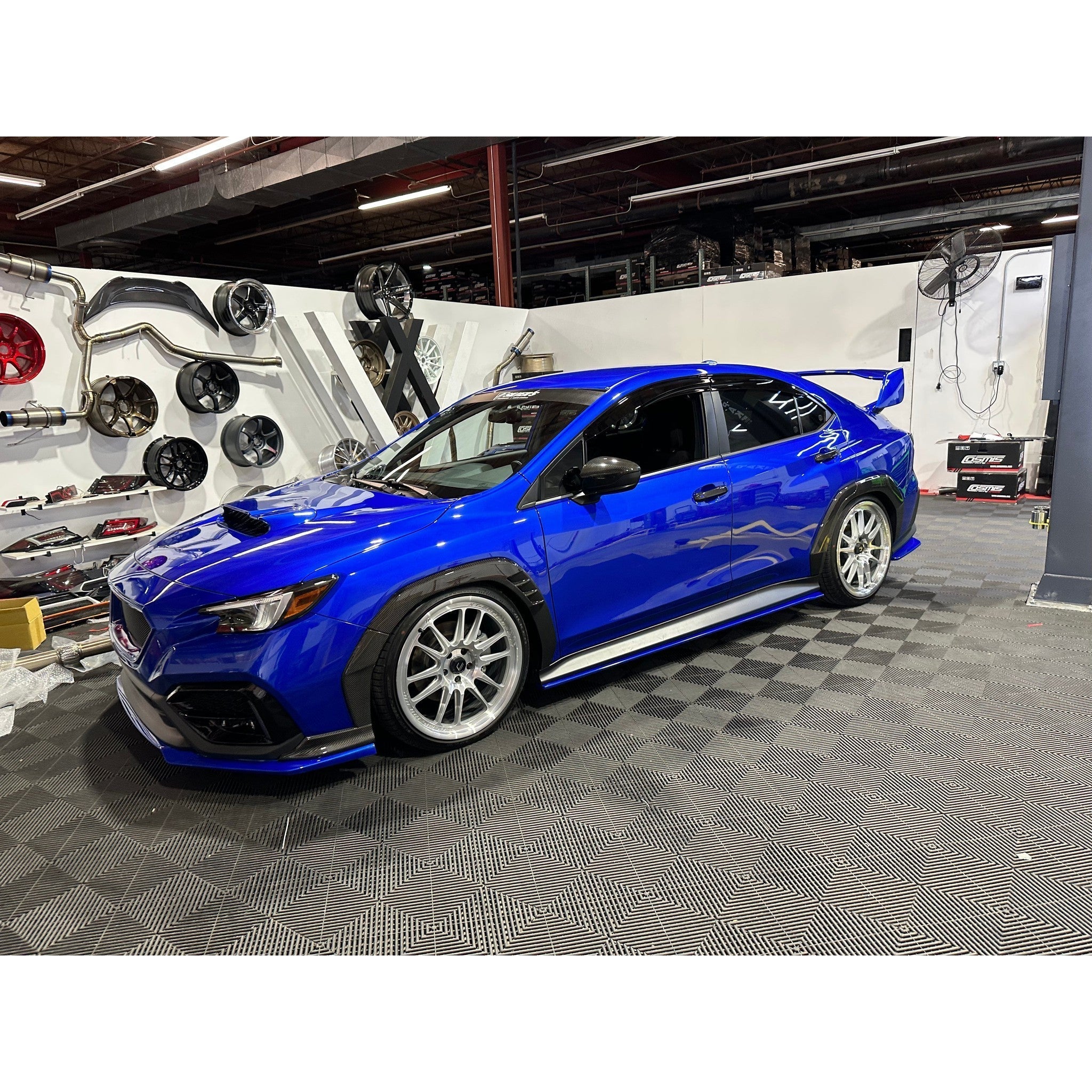 Noble Type Alpha Dry Carbon Fiber Wide Fender Cover Kit Subaru WRX 2022-2026 Axis made