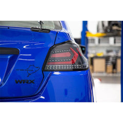 OLM Evolution Taillight Right Side Only Clear Lens/Black Base/Red Bar WRX / STI 2015-2021 | A.70032.1-CBR-R