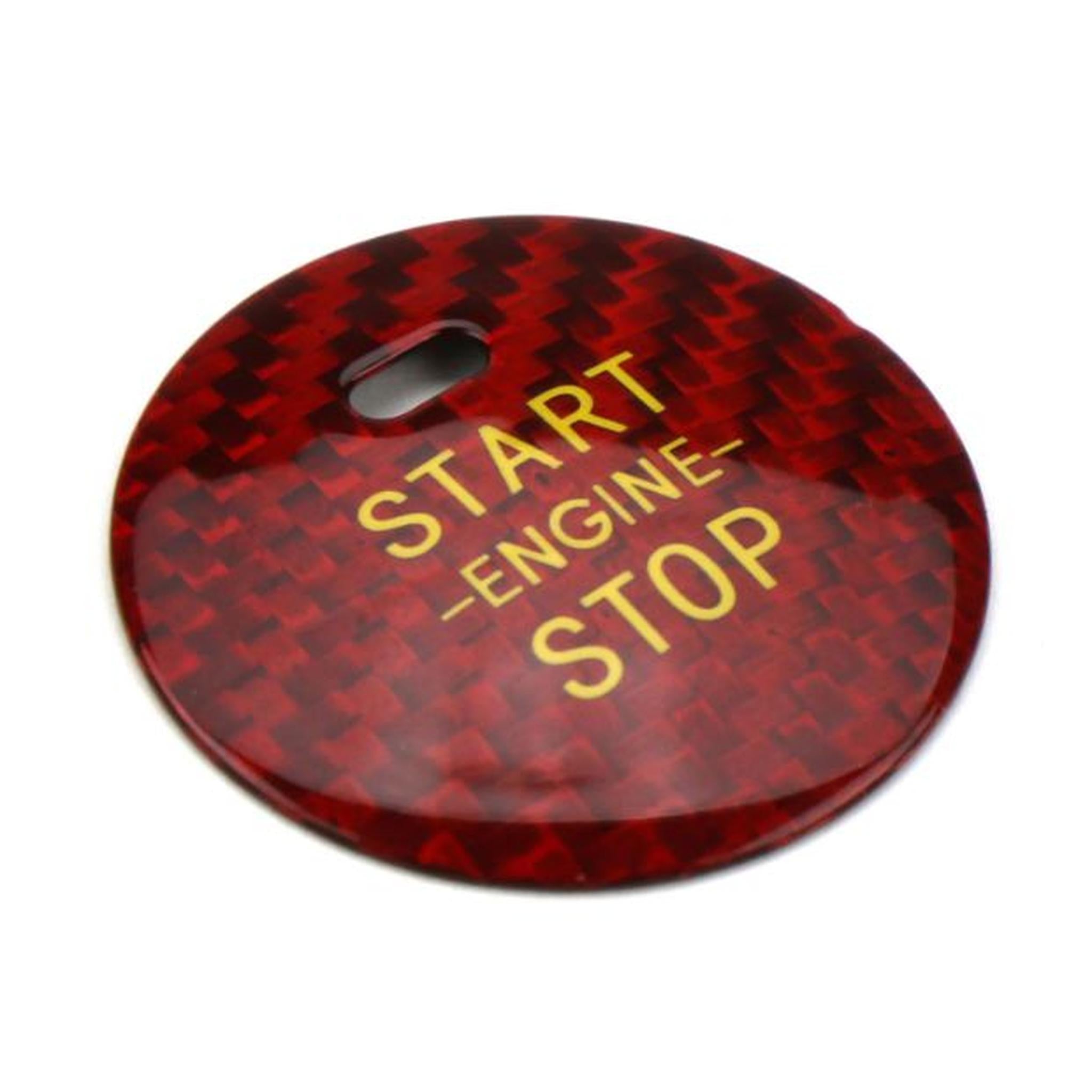 OLM LE Carbon Fiber Push to Start Cover Red WRX / STI 2015-2021 | A.70097.2