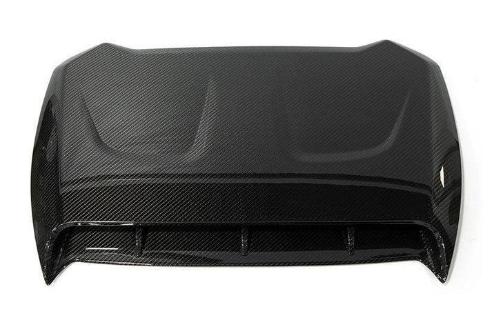 OLM LE Oversize Carbon Fiber Hood Scoop Cover Subaru WRX 2022-2026 | B.47019.1