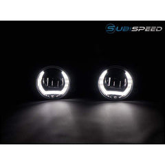 OLM LED / Corona Ring DRL Fog Light Housings Subaru WRX / STI 2015-2021