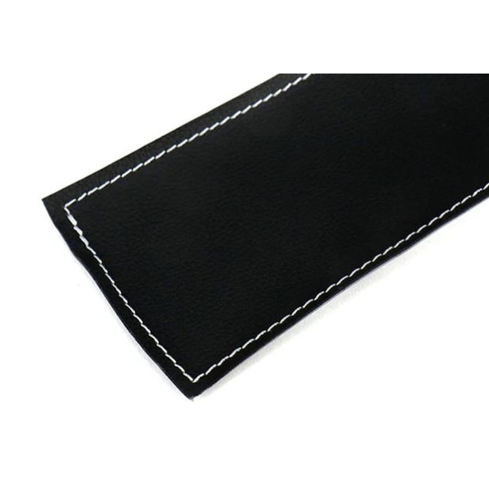 OLM Leather Look Door Sill Kick Guard with Silver Stitching Toyota Supra 2022-2024 | A.70130.2