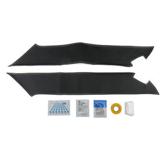 OLM Leather Look Kick Guard Protection Set with Silver Stitching FR-S 13-16 / BRZ 13-20 / 17-20 Toyota 86 | A.70056.4