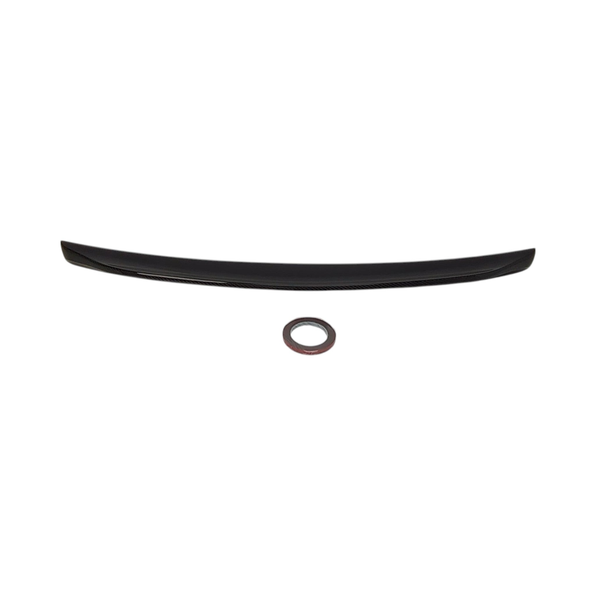 OLM Paint Matched Duckbill Spoiler w/ Carbon Fiber Center Line Crystal Black Silica WRX / STI 2015-2021 | A.70188.1-D4S