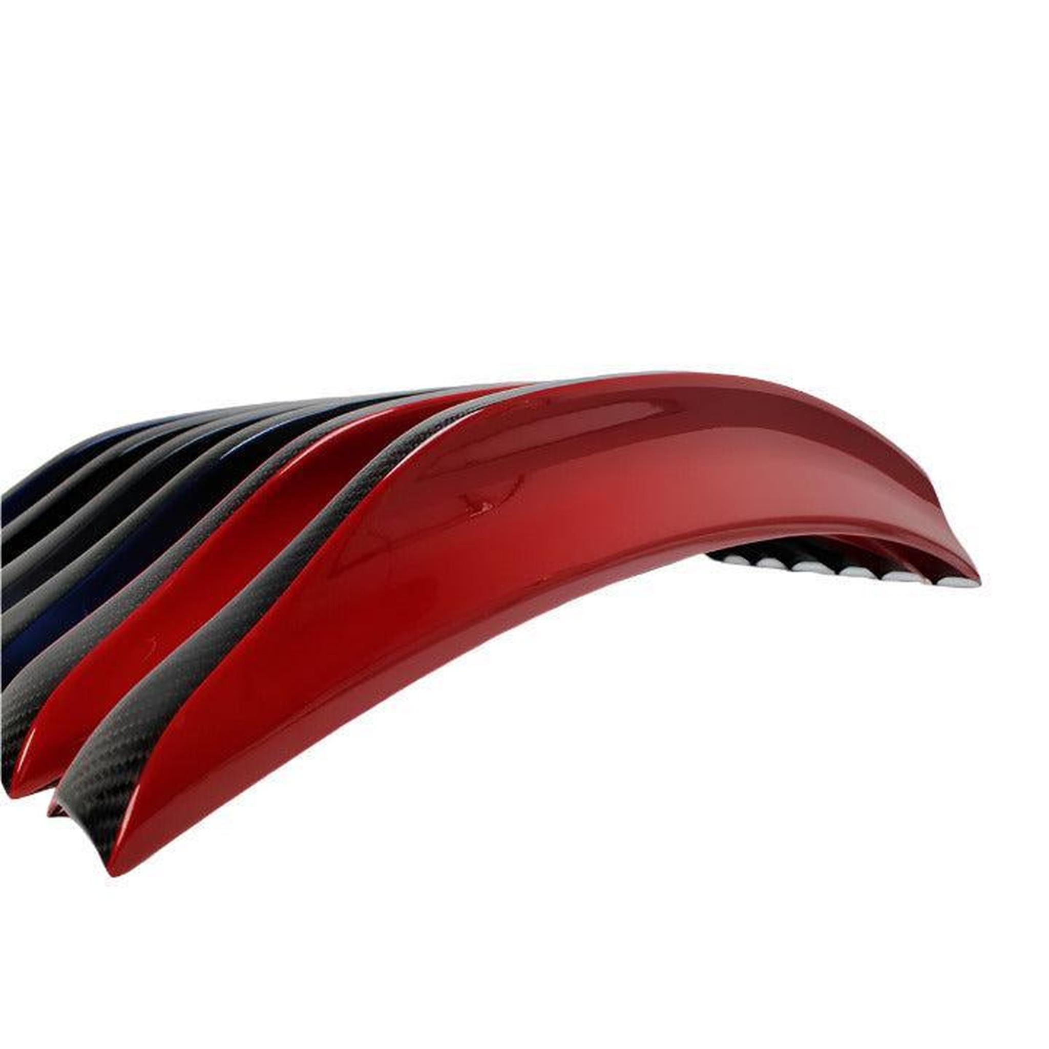OLM Paint Matched Duckbill Spoiler w Carbon Fiber Center Line Lightning Red WRX / STI 2015-2021 | A.70188.1-C7P