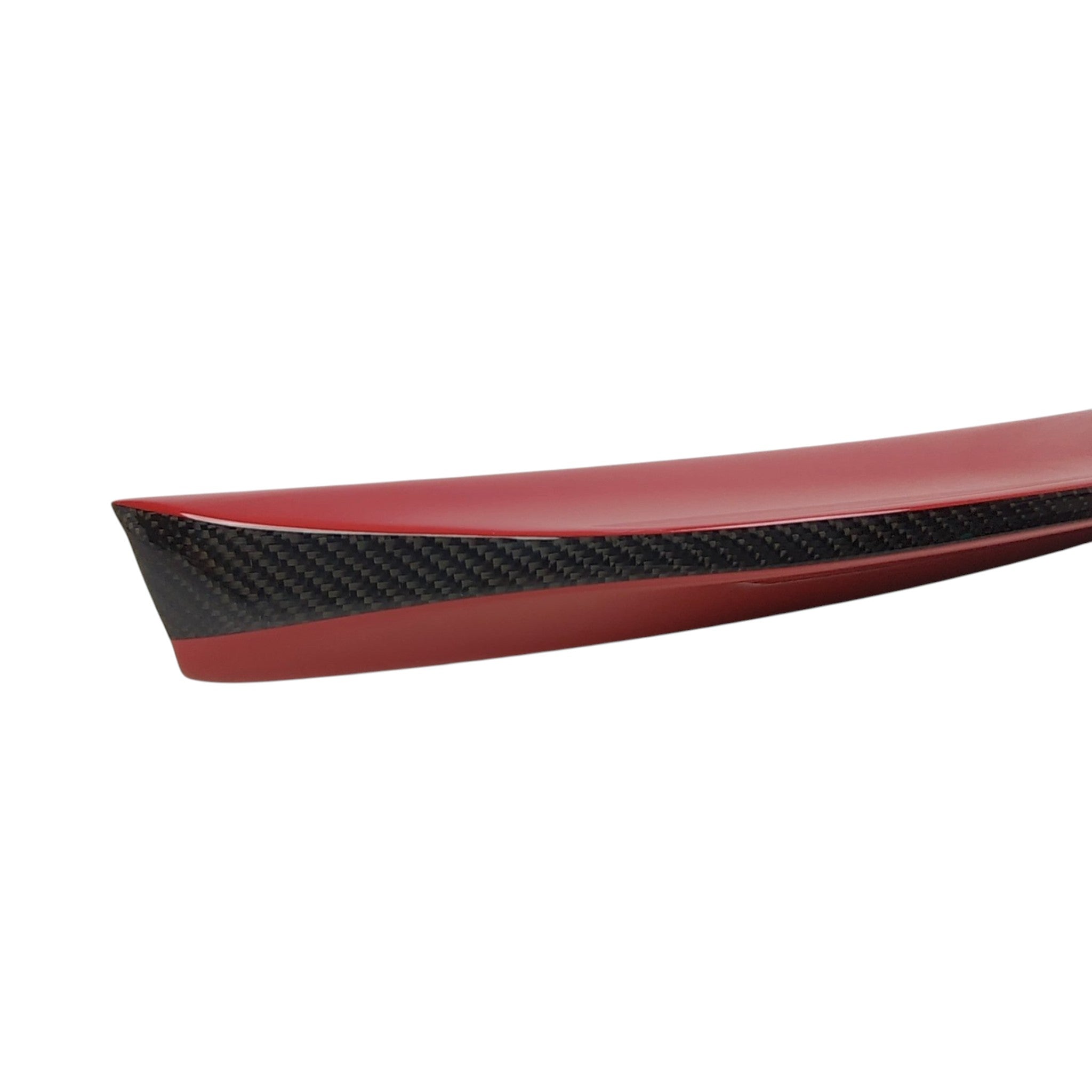 OLM Paint Matched Duckbill Spoiler w Carbon Fiber Center Line Pure Red WRX / STI 2015-2021 | A.70188.1-M7Y