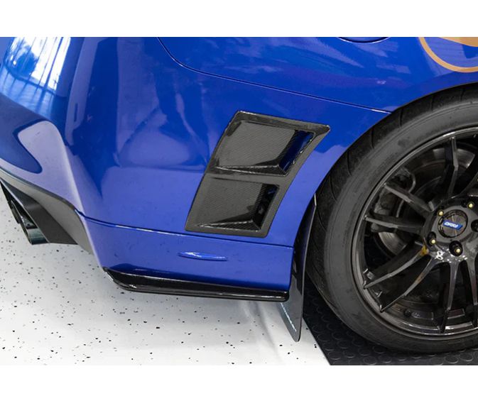 OLM Paint Matched Gloss Black Rear Bumper Lip Galaxy Blue Pearl WRX / STI 2015-2021 | A.70191.1-E8H