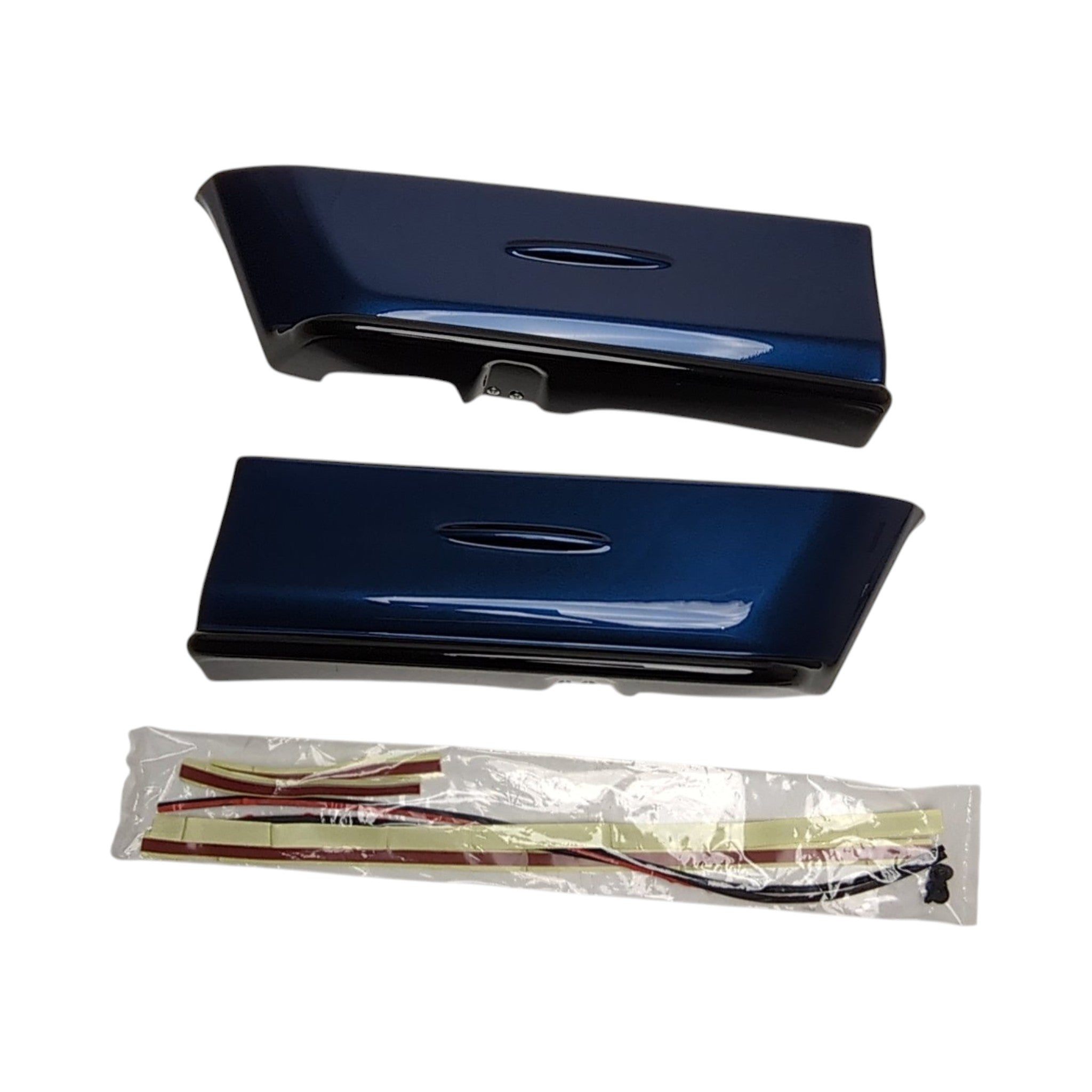 OLM Paint Matched Gloss Black Rear Bumper Lip Galaxy Blue Pearl WRX / STI 2015-2021 | A.70191.1-E8H