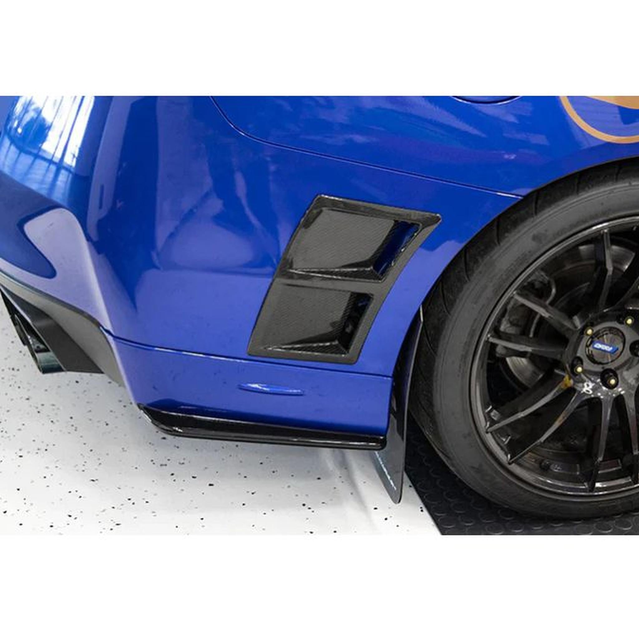 OLM Paint Matched Gloss Black Rear Bumper Lip Lightning Red WRX / STI 2015-2021 | A.70191.1-C7P